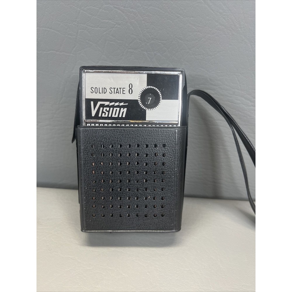 Vision Solid State 8 Transistor Radio w/ Case Missing Antenna